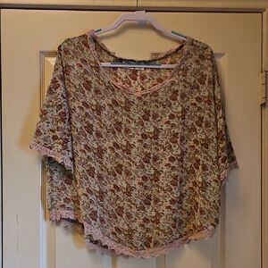 Imaginary Voyage Floral Lace Blouse - Multicolor